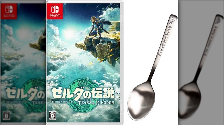 Zelda: Tears of the Kingdom with pre-order spoon