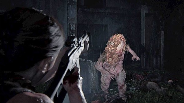 Abby shooting at Shambler