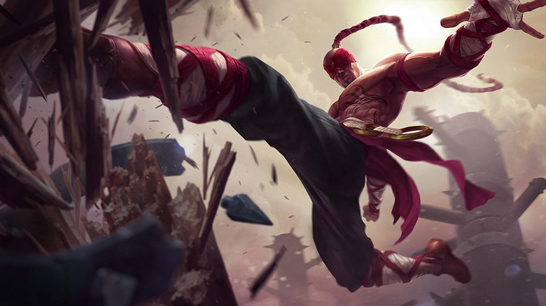 lee sin kicking wood