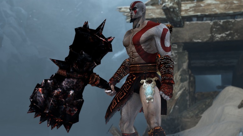 Kratos bringing down the hammer