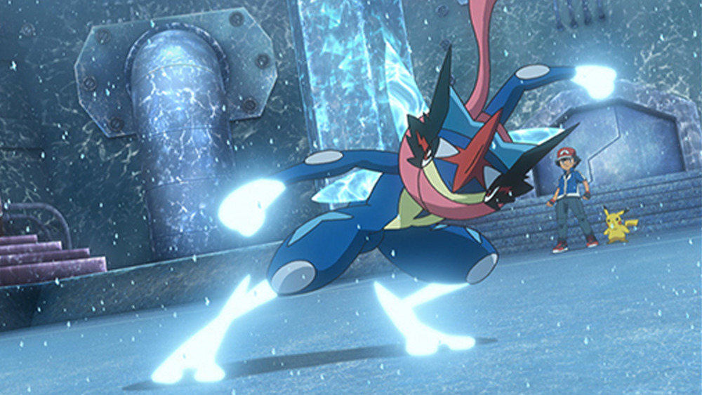 Ash Greninja Battling