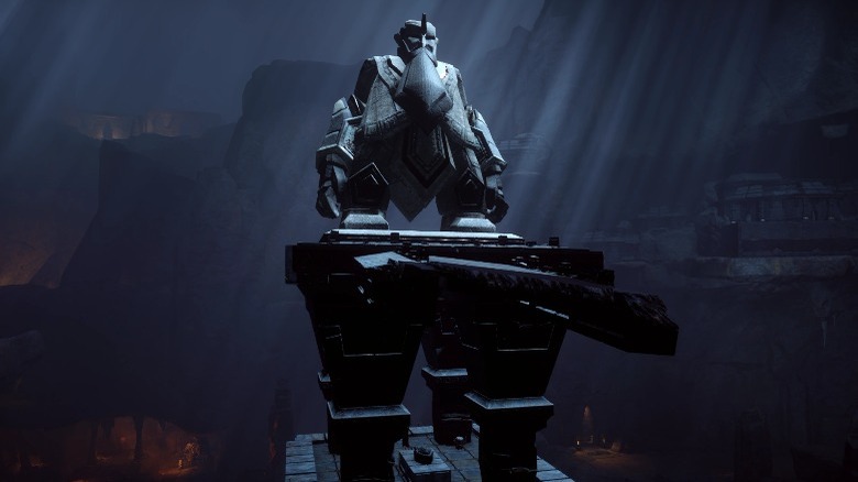 Dwarven paragon statue