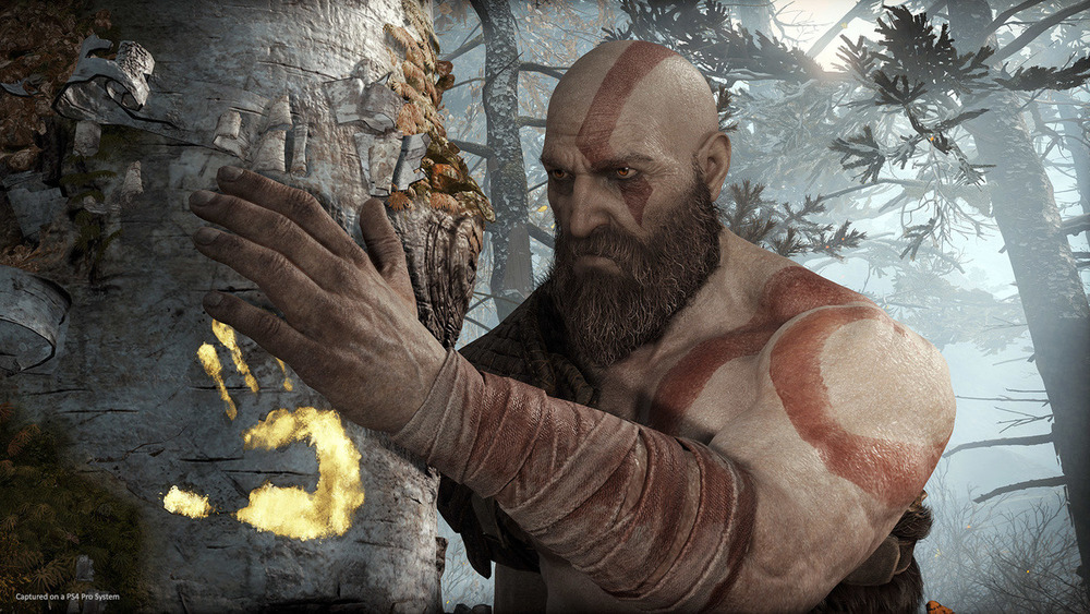 Kratos and a marked tree