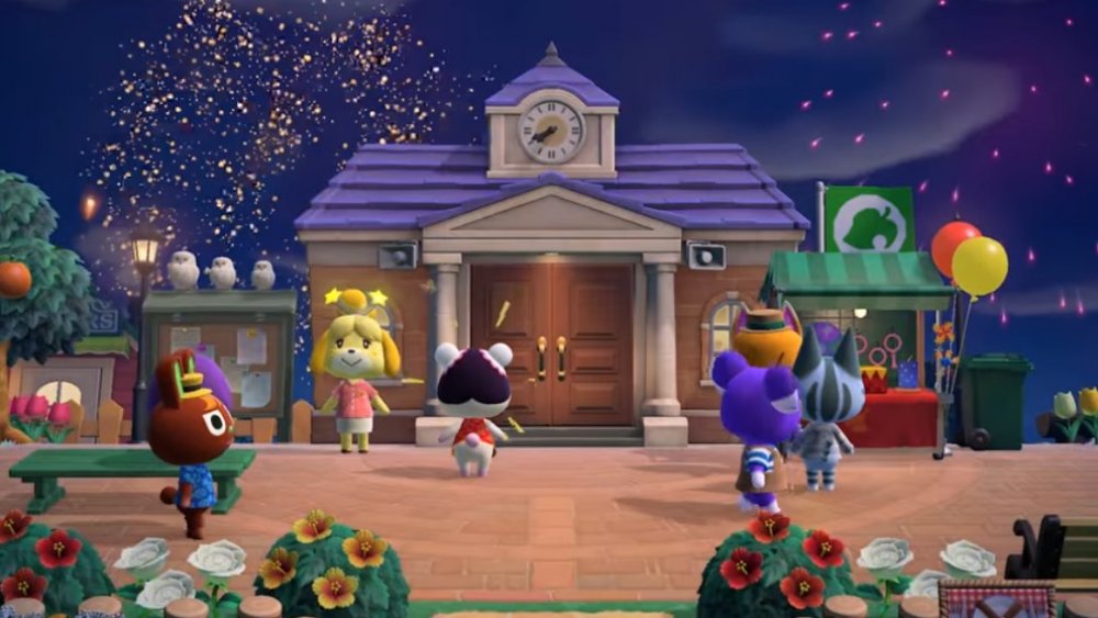Animal Crossing fireworks