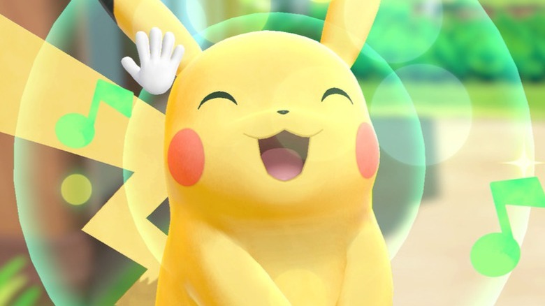 Pokemon Let's Go Pikachu happy Pikachu