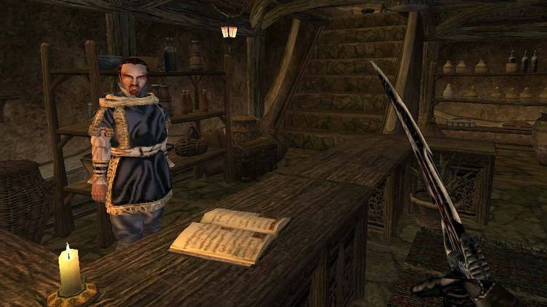 Elder Scrolls III gameplay merchant