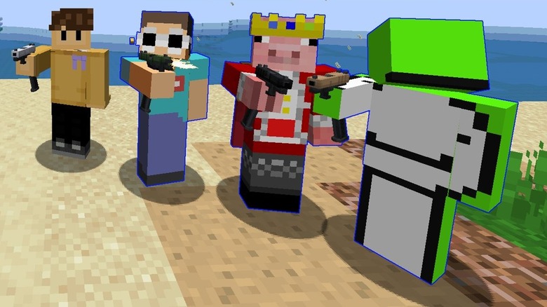 Minecraft characters in SMP server