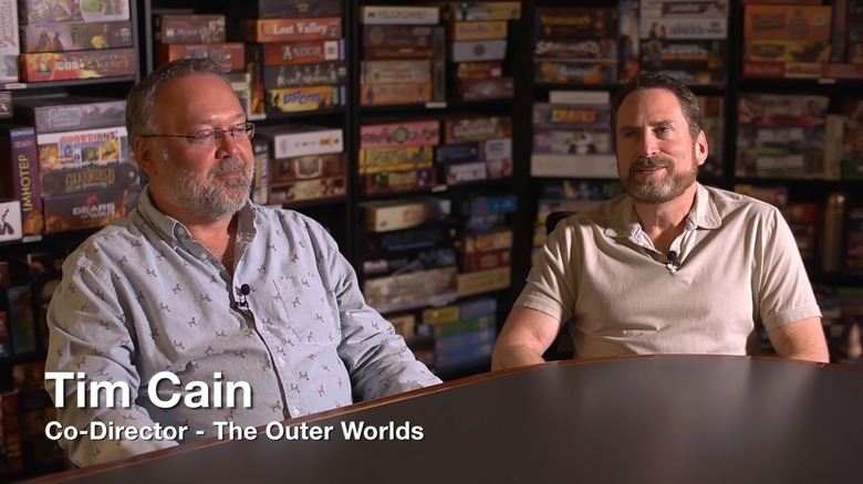 Tim Cain and Leonard Boyarkshy discussing The Outer Worlds