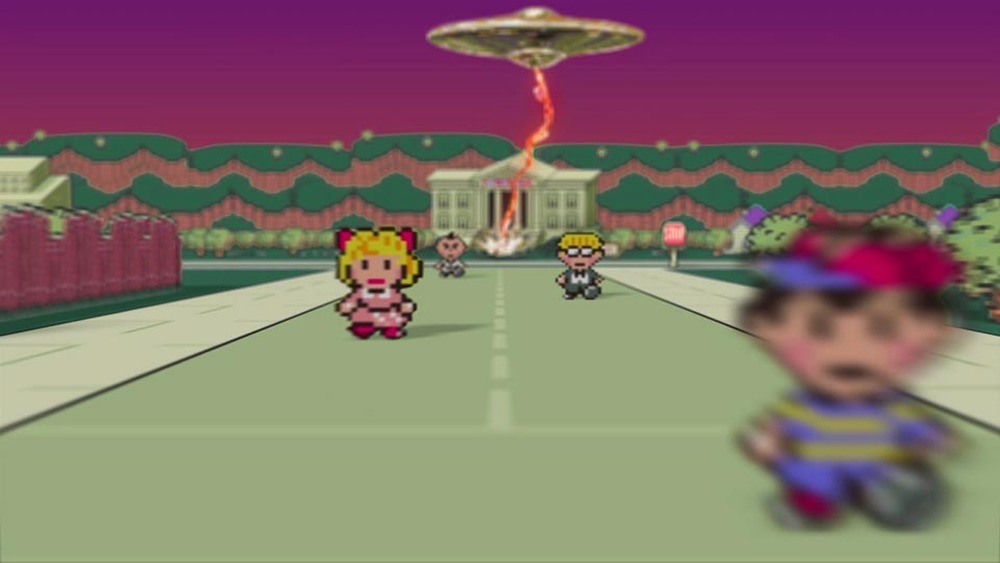 Ness outside his home in Earthbound