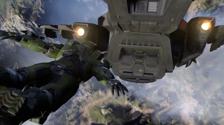 Halo Infinite Master Chief sky diving