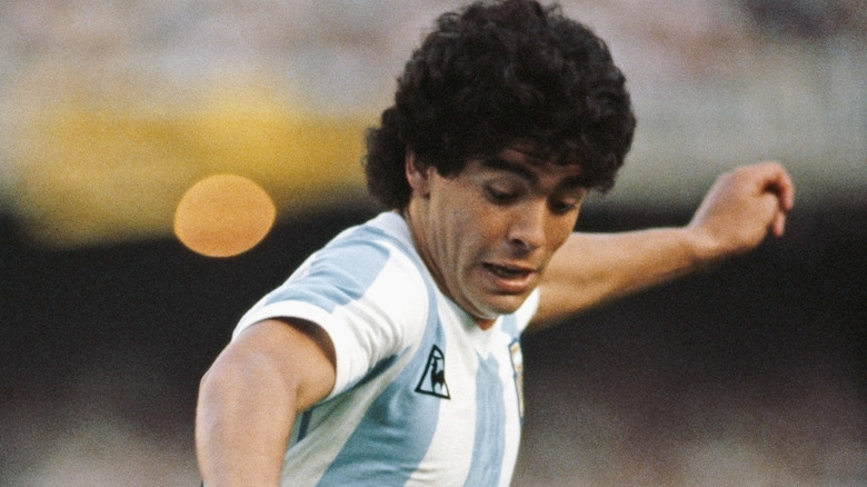 Maradona playing