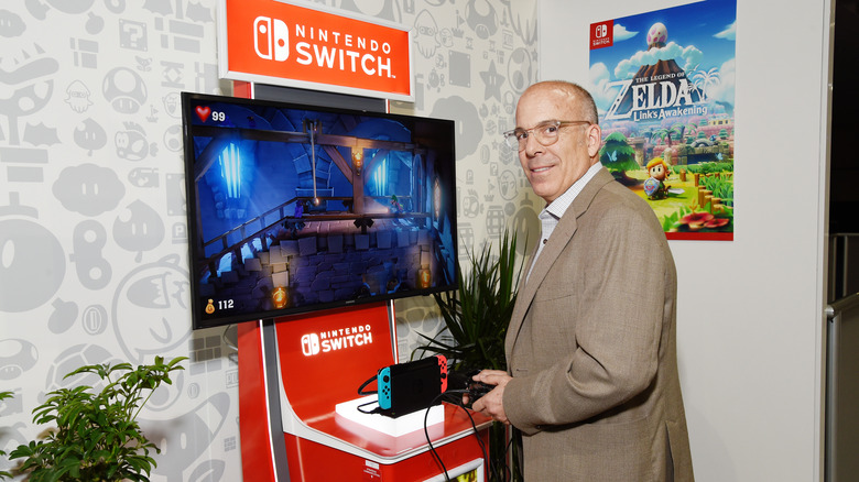 Doug Bowser playing Switch