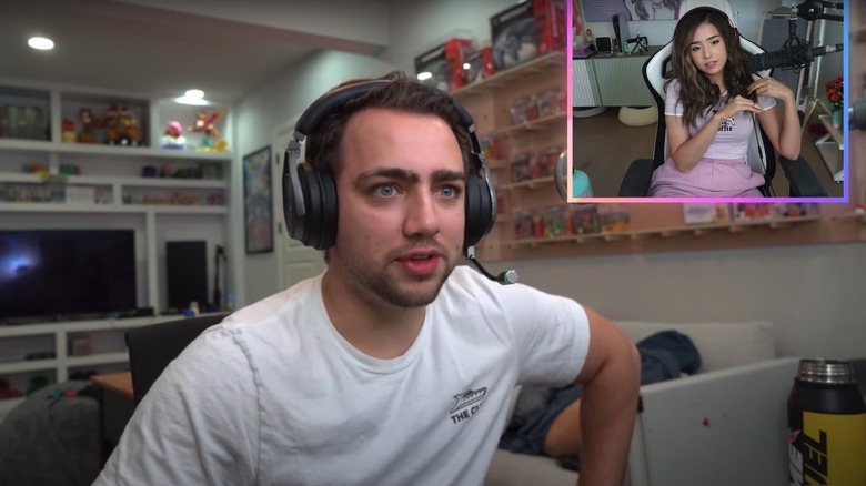 Mizkif staring at Pokimane