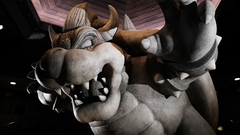 Bowser statue