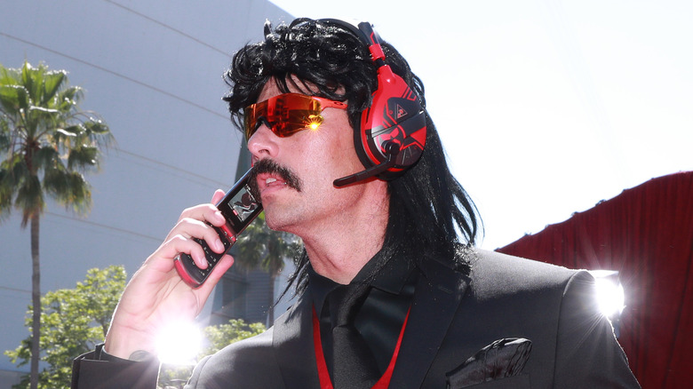 Dr Disrespect speaking on phone