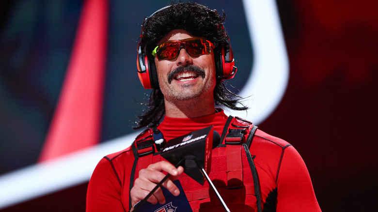 Dr Disrespect speaking at NFL