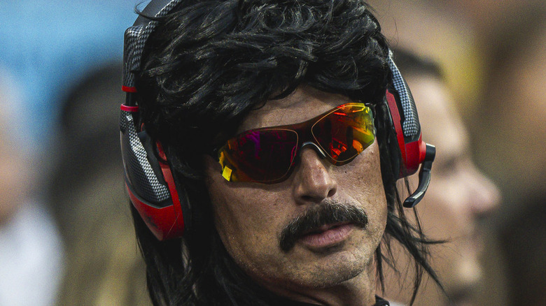 Dr Disrespect looking at camera