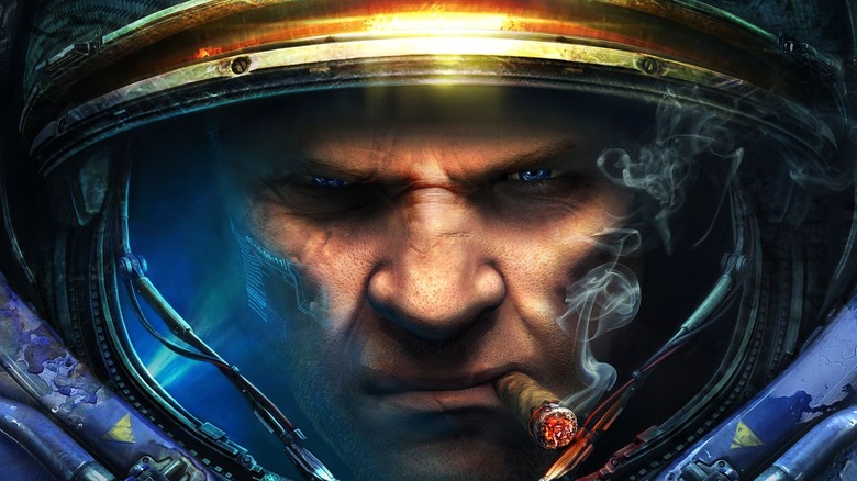 StarCraft Space Marine Angry Smoking