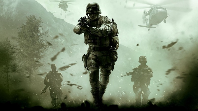 Call of Duty soldiers running forward