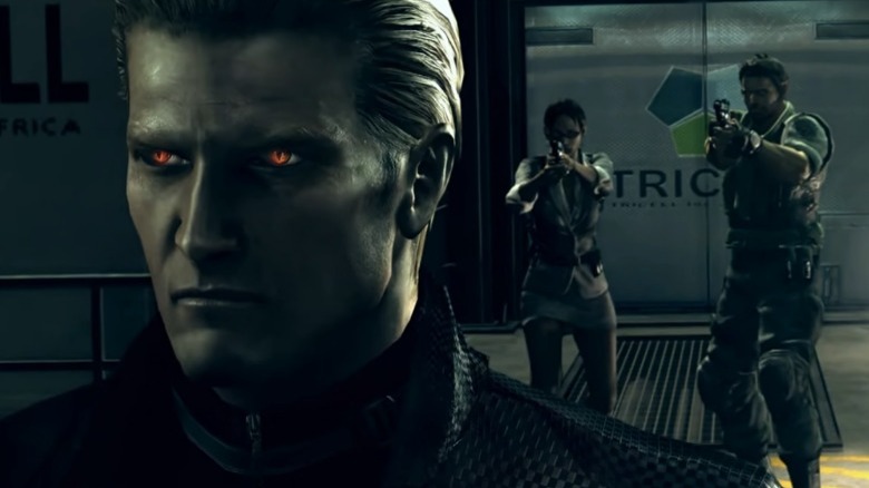 albert wesker eyes glow