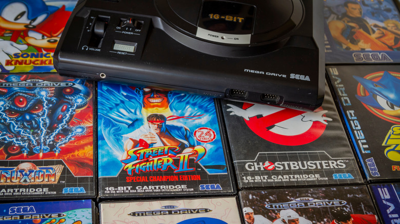 Sega Genesis (Mega Drive) on game boxes