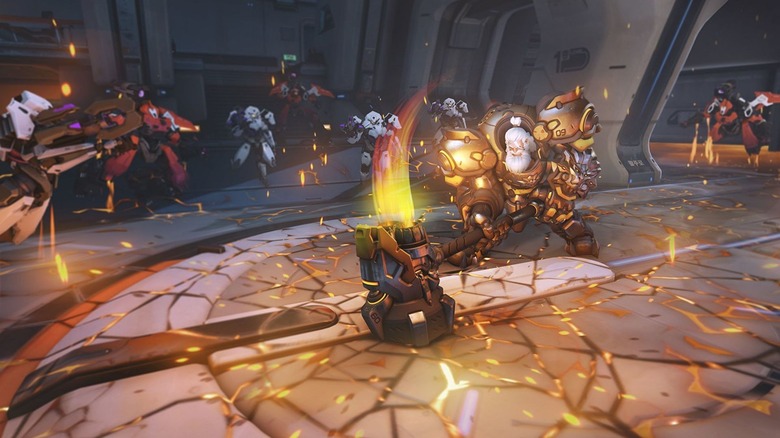 Reinhardt in a battle 