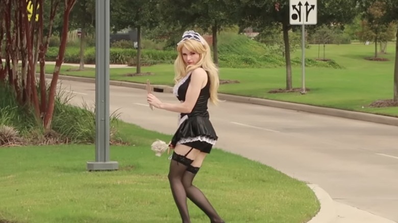amouranth french maid costco