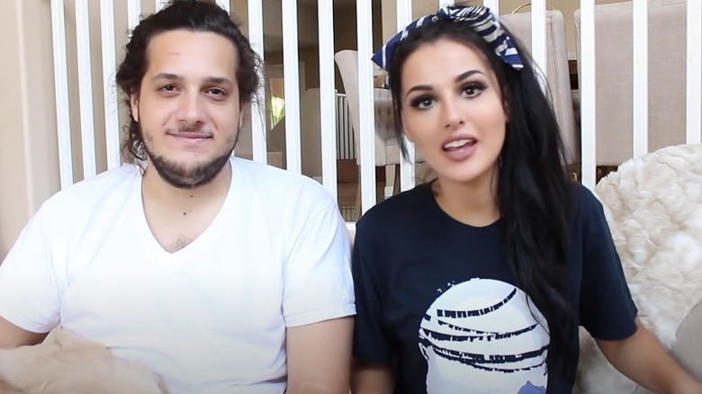 Sausage and SSSniperWolf on couch