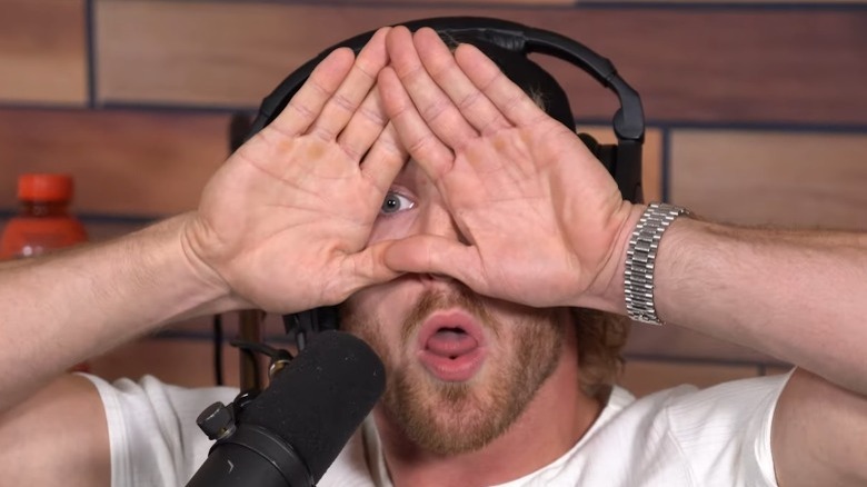 Paul making Illuminati face