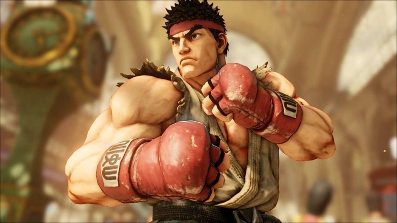 Ryu in a fighting stance