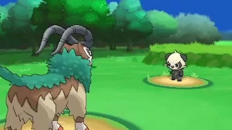 A battle in Pokémon X and Y