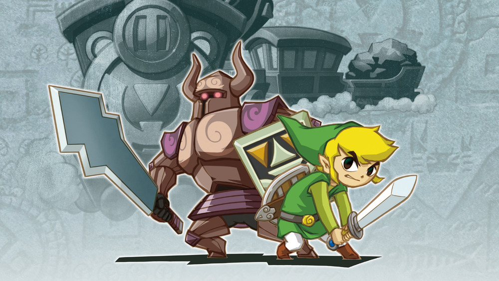 Zelda Phantom and Link preparing for battle