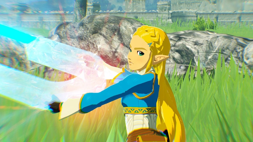 Zelda wielding the power of technology