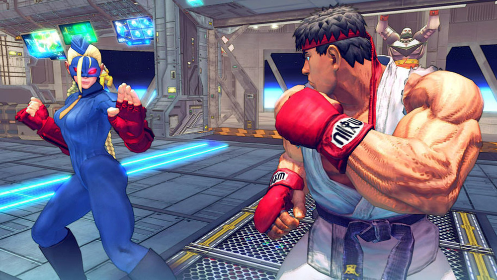 Ultra Street Fighter 4 Screenshot with Ryu and Cammy
