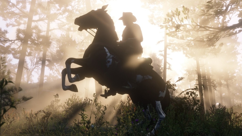 red dead horse sunset