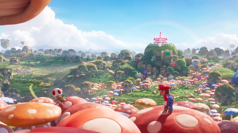 Mario exploring the Mushroom Kingdom