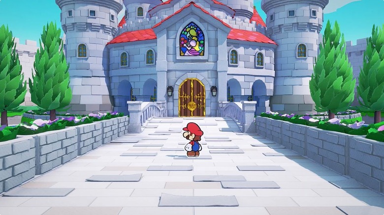 Paper Mario and the Origami King Peach's castle