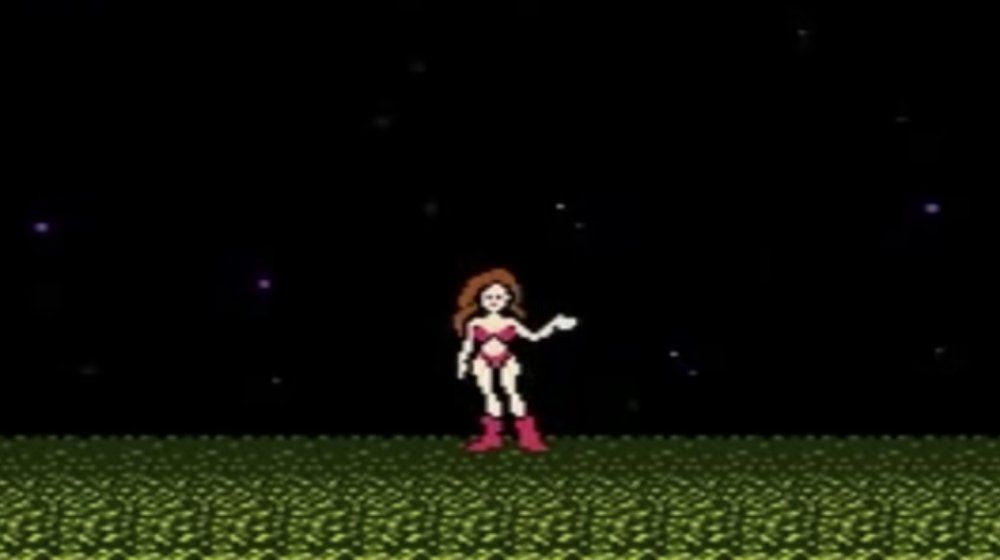 Samus Aran in the first Metroid game