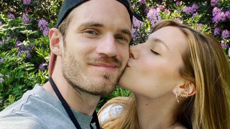 Pewdiepie and wife selfie