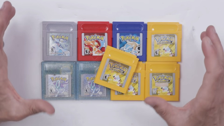 Pokémon Game Boy cartridges