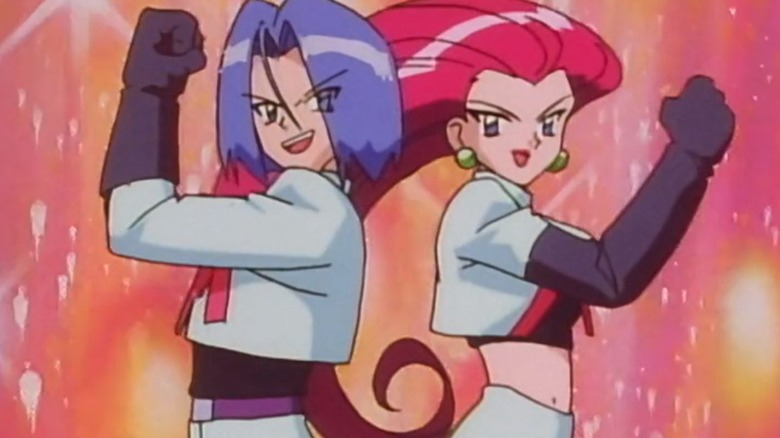 jessie and james posing for team rocket