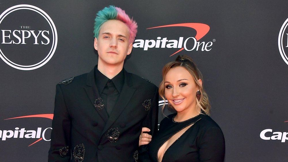 Ninja and Jess on the red carpet