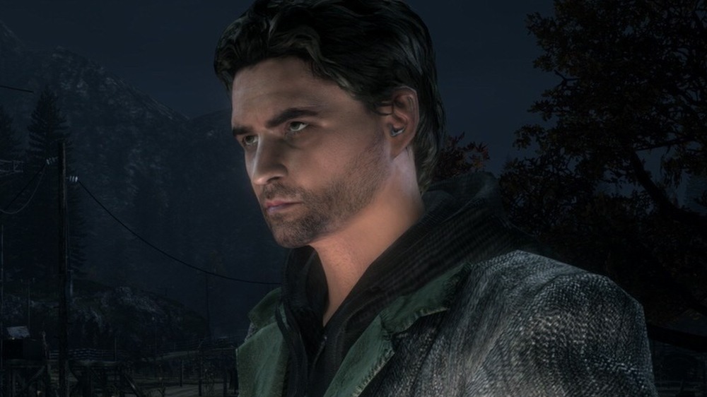 Alan Wake stares