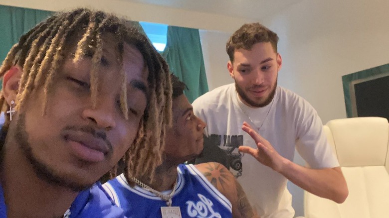 Ross, Blueface, and DD