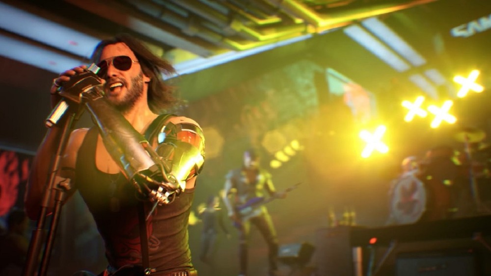 Johnny Silverhand rocks out in Cyberpunk 2077