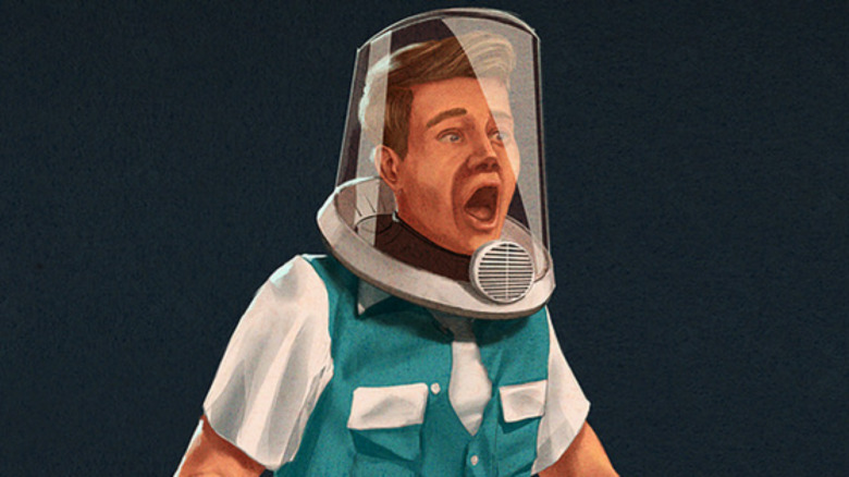 man in oxygen helmet