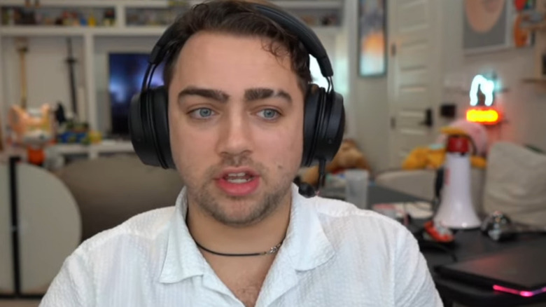 Mizkif announcing SMITE tournament