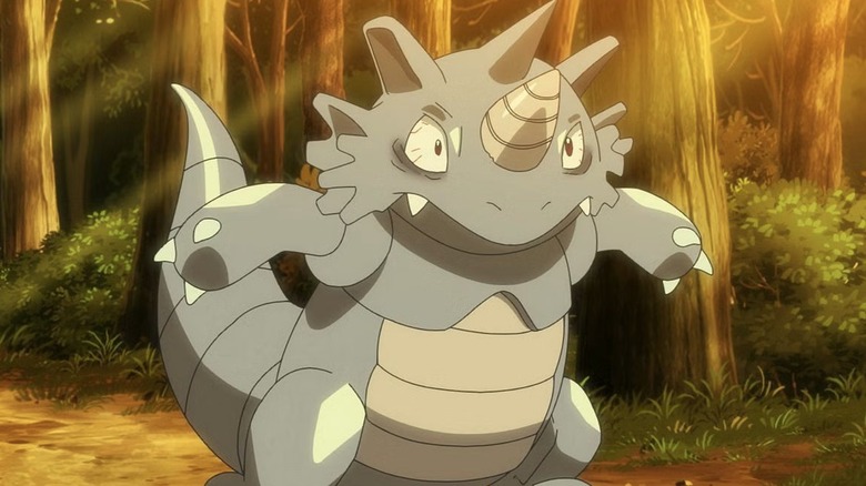 Rhydon looking alarmed