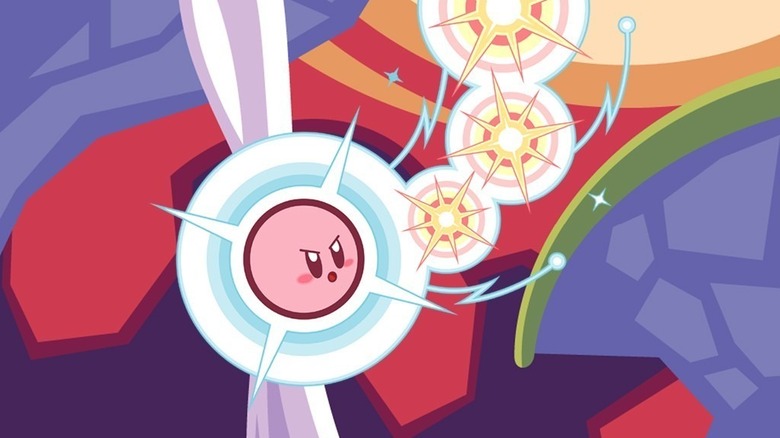 Kirby in canvas curse game