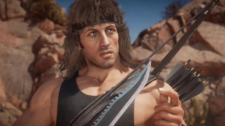 Rambo testing knife